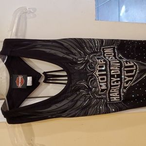 Original Women's Harley Davidson tank top size M with bling
